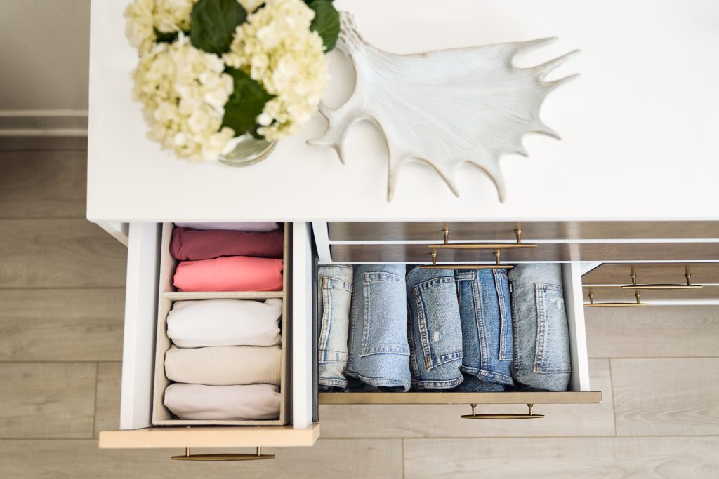 drawer of file folded clothes in San Diego CA our services professional organization